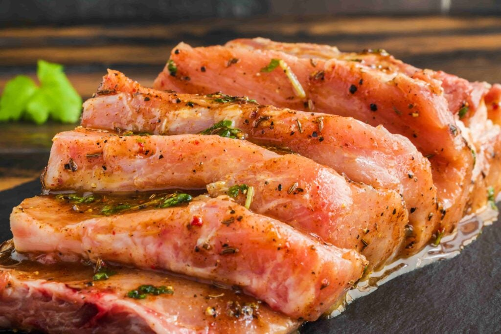 Fettine marinate